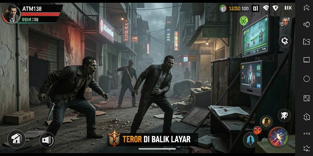 Screenshot menampilkan suasana gameplay Horror yang mencekam.
