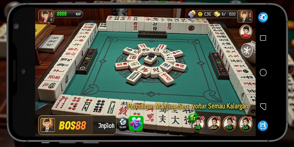 Tampilan gameplay Mahjong yang menawan dari BOS88.