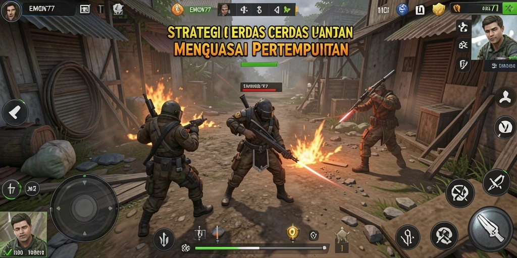 Gameplay menarik EMON77 yang menunjukkan strategi pertempuran.