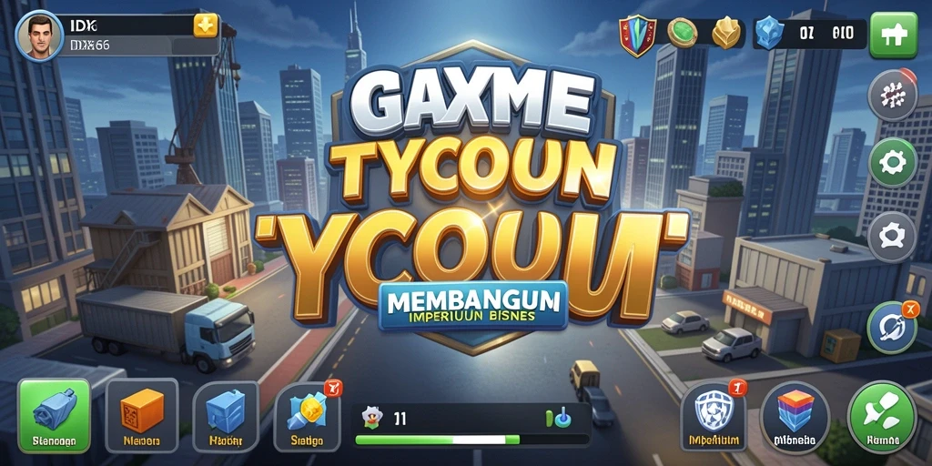 Screenshot gameplay <strong>IDX66</strong> yang menunjukkan manajemen bisnis yang intensif.