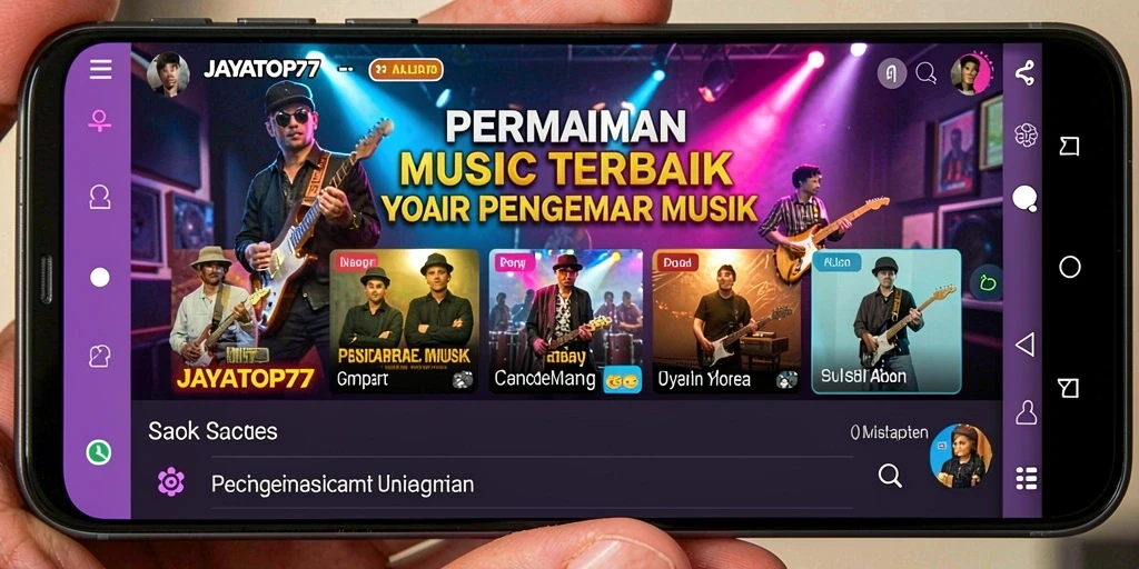 Screenshot gameplay JAYATOP77 yang menampilkan interaksi seru dengan musik.