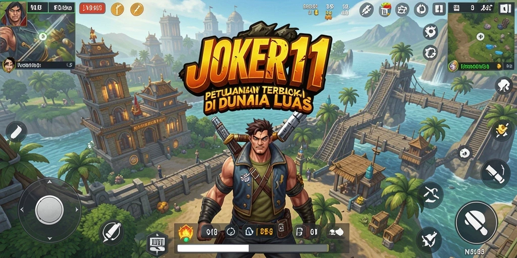 Screenshot menampilkan pemain berinteraksi dalam dunia luas JOKER11.