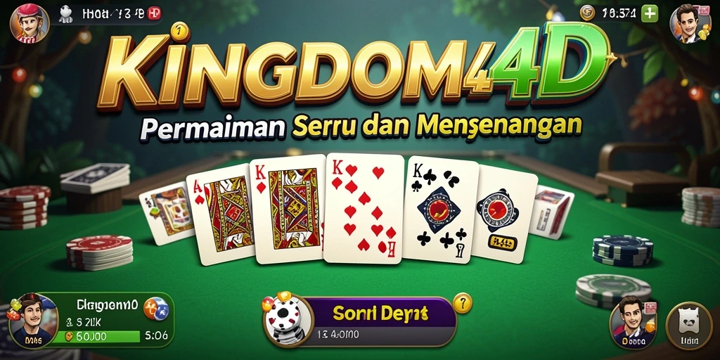 Gameplay seru dalam KINGDOM4D menampilkan momen-momen menegangkan permainan Domino.