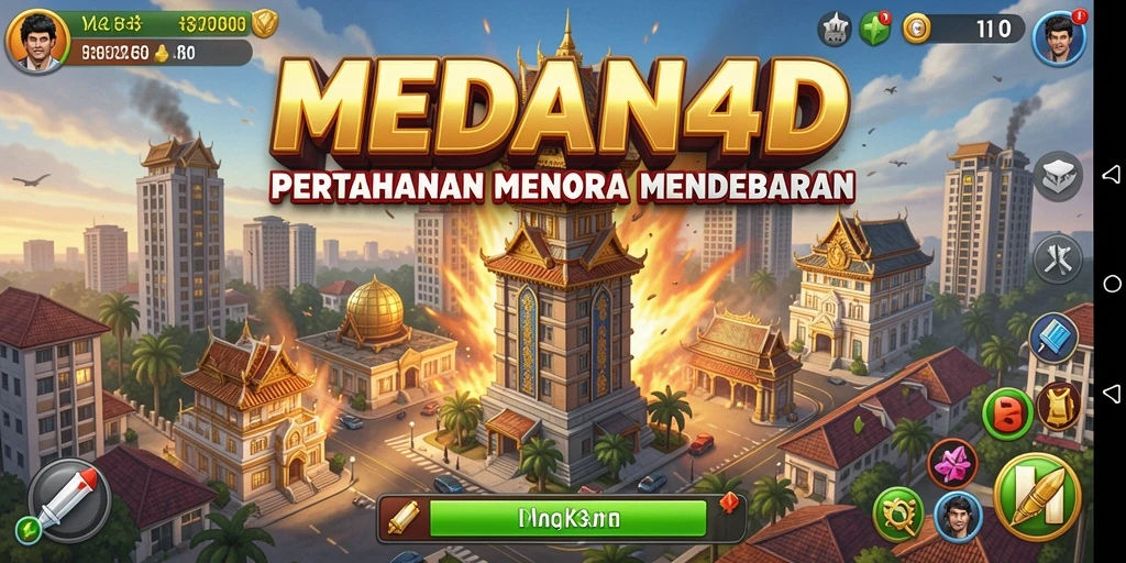 Tampilan gameplay MEDAN4D yang seru dan menantang.