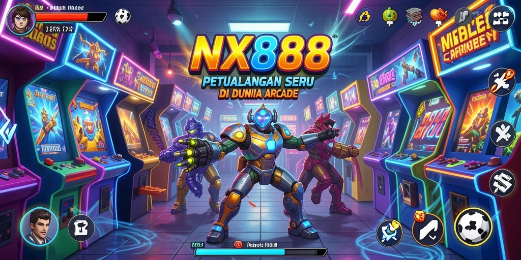 Tampilan gameplay NX888 yang penuh warna dan seru.