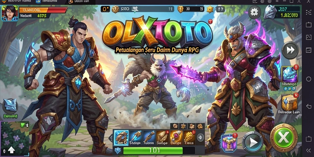Tampilan menakjubkan dari gameplay RPG di OLXTOTO.