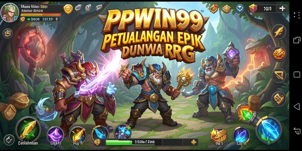 Tampilan gameplay seru dalam PPWIN99 dengan aksi RPG yang mendebarkan.