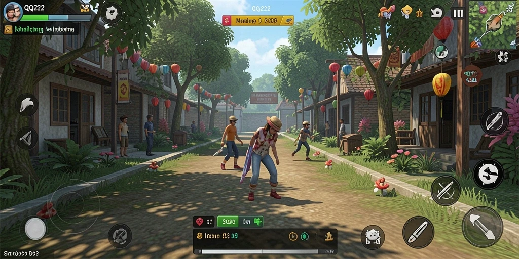 Tampilan gameplay QQ222 yang menarik dalam simulasi kehidupan.