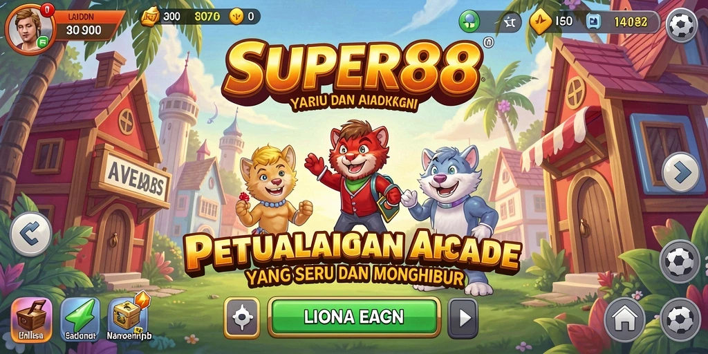 Screenshot dari gameplay SUPER88 yang seru dan menantang.