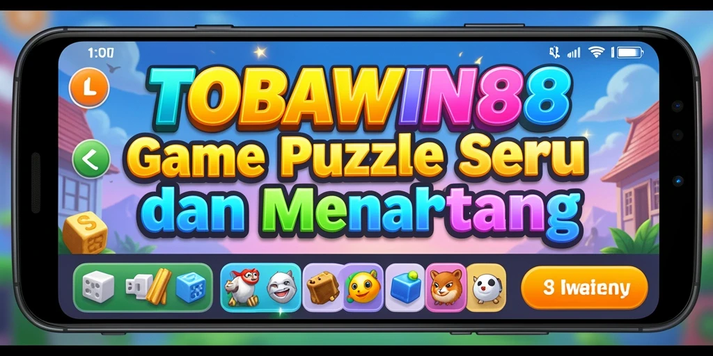 Tampilan gameplay TOBAWIN88 yang penuh warna dan menantang.
