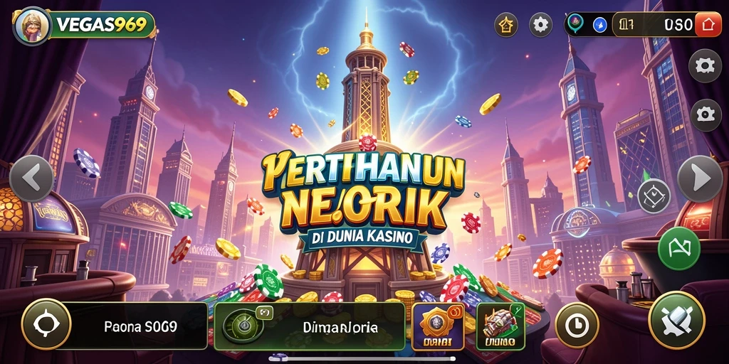 Tangkapan layar menampilkan aksi menegangkan dalam permainan Tower Defense VEGAS969.